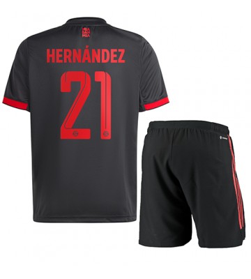 Bayern Munich Lucas Hernandez #21 Tredjedraktsett Barn 2022-23 Kortermet (+ Korte bukser)
